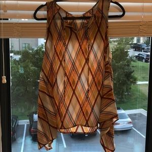 Charming Charlie Patterned Blouse